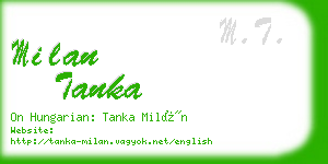 milan tanka business card